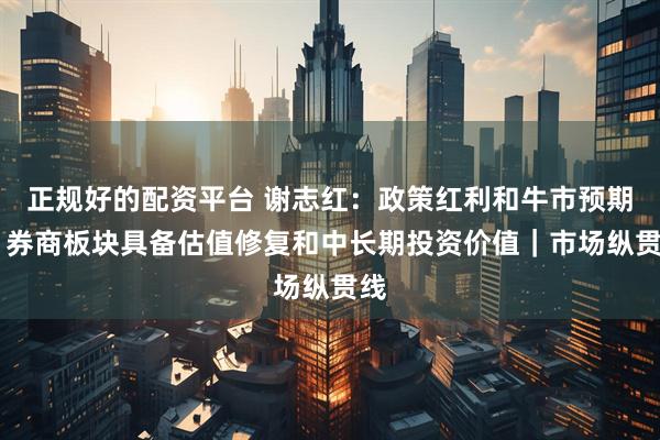 正规好的配资平台 谢志红：政策红利和牛市预期下 券商板块具备估值修复和中长期投资价值｜市场纵贯线